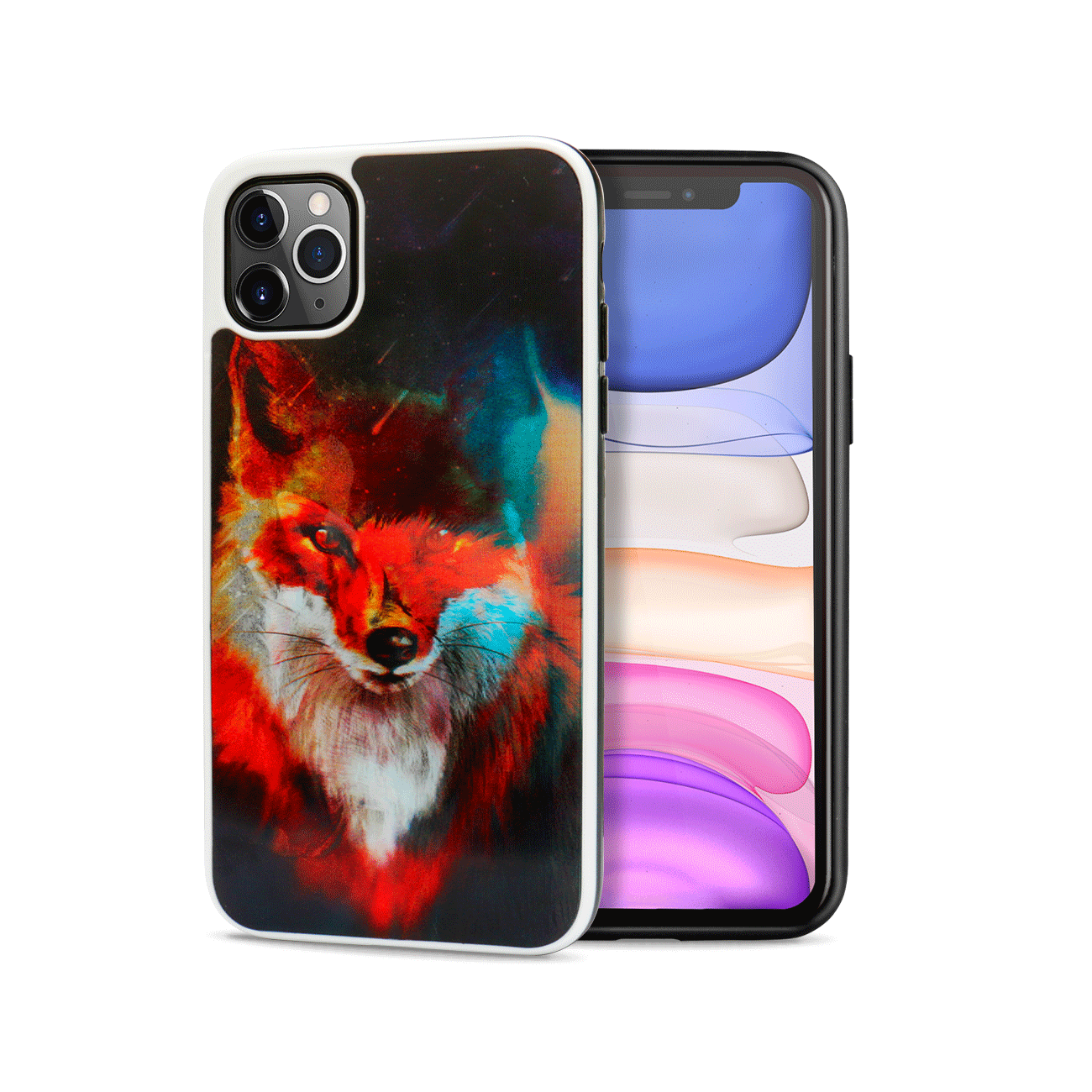 iPHONE 11 Pro Max (6.5in) 3D Dynamic Change Lenticular Design Case (Wolf)